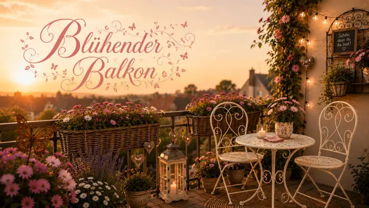 bluehender Balkon