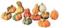 Preview: 12 kleine Deko Kürbisse aus Terracotta, Halloweendeko, Herbstdeko, Tischdeko