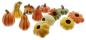 Preview: 12 kleine Deko Kürbisse aus Terracotta, Halloweendeko, Herbstdeko, Tischdeko
