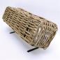 Preview: Rattan Pflanzkasten "Koboo Grey" groß, grau, Balkonkasten mit Halterung, Blumenkasten für Draußen, Pflanzgefäß