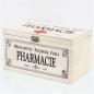Preview: Holzkiste "Pharmacie" im Shabby Look, weiß, Erste Hilfe Holzbox, Hausapotheke