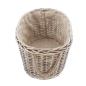 Preview: Brennholzkorb aus Weide im Shabby Look, Feuerholzkorb, Weidenkorb
