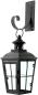 Preview: Wandlaterne "Chateau" aus Glas & Metall, schwarz, mit Wandhaken, Wandkerzenhalter, nostalgische Gartenlaterne, Garten Wanddeko, Wand Kerzenhalterung