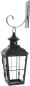 Preview: Wandlaterne "Chateau" aus Glas & Metall, schwarz, mit Wandhaken, Wandkerzenhalter, nostalgische Gartenlaterne, Garten Wanddeko, Wand Kerzenhalterung