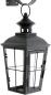 Preview: Wandlaterne "Chateau" aus Glas & Metall, schwarz, mit Wandhaken, Wandkerzenhalter, nostalgische Gartenlaterne, Garten Wanddeko, Wand Kerzenhalterung
