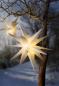 Preview: Dekohänger "Winterstern" Ø 48 cm, weiß, für Drinnen & Draußen, Adventsstern, Weihnachtsstern