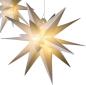 Preview: Dekohänger "Winterstern" Ø 48 cm, weiß, für Drinnen & Draußen, Adventsstern, Weihnachtsstern