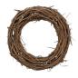 Preview: Naturkranz "Rustikal" aus Rattan, Ø 50 cm, Wandkranz, Türkranz