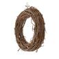 Preview: Naturkranz "Rustikal" aus Rattan, Ø 50 cm, Wandkranz, Türkranz