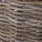 Preview: Pflanzkorb "Koboo Grey" aus Rattan, quadratisch, grau, groß, Blumentopf, Pflanzkübel, Pflanztopf für Draußen, Blumenkübel