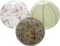 Preview: 3x Papierlampion "Harmony" rund 30 + 40 cm, Laterne, Lampenschirm, Kugelleuchte, Papierlaterne