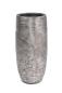 Preview: Übertopf "Edelglanz" silber, 72 cm hoch, aus Kunststein, Pflanzkübel, Blumensäule, Blumenübertopf, Pflanzgefäß für Drinnen & Draußen, Gartendeko