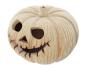 Preview: Windlicht "Kürbis" aus Terracotta, Ø 29 cm, Halloweendeko, Dekokürbis, Herbstdeko, Kerzenhalter