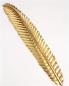 Preview: Wandhänger "Feder" aus Metall, gold, 99 cm hoch, Wandschmuck, Dekohänger