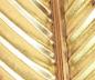 Preview: Wandhänger "Feder" aus Metall, gold, 99 cm hoch, Wandschmuck, Dekohänger