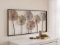 Preview: 3D Wandbild "Lotus" aus Metall, 100x50 cm, Wandschmuck, Wanddeko, Metallbild, Deko-Objekt