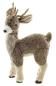 Preview: große Dekofigur "Rentier" mit Fell, 49 cm hoch, Weihnachtsdeko stehend, Tierfigur