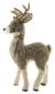 Preview: große Dekofigur "Rentier" mit Fell, 69 cm hoch, Weihnachtsdeko stehend, Tierfigur