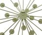 Preview: 3x 3D Wanddeko "Kristall-Blüte" aus Metall & Glassteinen, gold, Wandschmuck, Wandbild