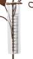 Preview: Gartenstecker "Vögelchen" aus Metall im Rost-Design, 108 cm hoch, mit Glas Regenmesser, Niederschlagsmessung, Dekostecker, Gartendeko für Draußen