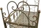 Preview: Metallregal im Antik-Design mit Patina, Pflanzenregal, Badregal