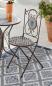 Preview: Metall Klappstuhl "Mare" mit Stein Mosaik im Antik Design, Gartenstuhl