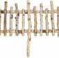 Preview: Dekorative Beeteinfassung "Birkenholz" 2 m lang, Gartenzaun zum Stecken, Beetzaun, Holz Beetumrandung, Staketenzaun, Steckzaun