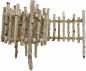 Preview: Dekorative Beeteinfassung "Birkenholz" 2 m lang, Gartenzaun zum Stecken, Beetzaun, Holz Beetumrandung, Staketenzaun, Steckzaun