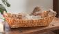 Preview: große Schale aus Wasserhyazinthe, 46x19 cm, stabil geflochten, Dekoschale, Obstkorb