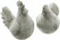 Preview: Deko-Figur "Huhn & Hahn", 2er Set, Figurenset aus Terracotta im Shabby-Look