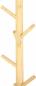 Preview: Garderobe "Bambus" mit 11 Haken, braun, 100 cm hoch, aus Holz im Scandi-Style
