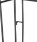 Preview: 4x Dekozaun "Lilie" 111 cm hoch aus Metall, schwarz, Vintage Gartenzaun, Metallzaun, Steckzaun, Zierzaun, Vorgartenzaun