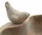 Preview: Vogeltränke aus Terracotta im Antik-Look, Ø 32 cm, mit Zier-Vogel, Futterstelle, Wassertränke, Wasserschale, Gartendeko für Draußen