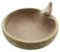 Preview: Vogeltränke aus Terracotta im Antik-Look, Ø 32 cm, mit Zier-Vogel, Futterstelle, Wassertränke, Wasserschale, Gartendeko für Draußen