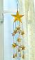 Preview: Windspiel "Sterne" aus Metall, silber / gold, 58 cm hoch, Glockenspiel, Klangspiel, Dekohänger