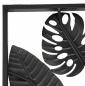 Preview: 3D Wandbild "Blätter" aus Metall, 90x45 cm, Metallbild, Wanddeko, Wandschmuck