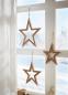 Preview: 3 große Dekohänger "Stern" aus Holz Ø 24 + 29 +37 cm, Fensterdeko, Weihnachtsdeko, Holzsterne