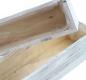 Preview: 2x Pflanzkasten "Shabby" aus Holz in weiß, Blumenkasten, Balkonkasten, Pflanzgefäß, Gartendeko für Draußen