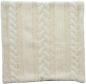 Preview: Kissenhülle "Strick" mit Zopfmuster, beige, 45x45 cm, Kissenbezug, Zierkissenbezug