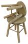 Preview: 2 Hocker aus Holz, rund, rustikal mit Antik Finisch, Blumenhocker, Sitzhocker