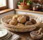 Preview: Schale aus Weide & Papierschnur, oval, 46 x 39 cm, Blumenschale, Obstschale