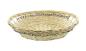 Preview: Schale aus Weide & Papierschnur, oval, 46 x 39 cm, Blumenschale, Obstschale