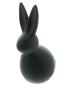 Preview: Dekofigur Hase "Black" aus Porzellan, mattschwarz, 26 cm hoch, Osterdeko, Osterhase, Hasenfigur