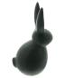 Preview: Dekofigur Hase "Black" aus Porzellan, mattschwarz, 26 cm hoch, Osterdeko, Osterhase, Hasenfigur