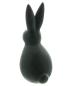 Preview: Dekofigur Hase "Black" aus Porzellan, mattschwarz, 26 cm hoch, Osterdeko, Osterhase, Hasenfigur