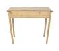 Preview: Beistelltisch "Natur" aus Holz, 90x34 cm, Telefontisch mit 2 Schubladen, Konsolentisch