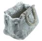 Preview: Blumentopf "Handtasche" in Stein Optik, Pflanztopf in Taschenform, Pflanzgefäß, Gartendeko für Draußen, Pflanzschale
