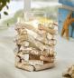 Preview: Windlicht "Maritima" aus Holz & Glas, 18 cm hoch, Kerzenhalter maritim, Vase, Blumenvase, Windlichtglas