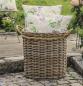 Preview: großer Rattankorb "Koboo Grey" 50 cm hoch, Rattan Aufbewahrungskorb, Wäschekorb, Spielzeugkorb, Übertopf