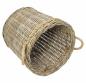 Preview: großer Rattankorb "Koboo Grey" 50 cm hoch, Rattan Aufbewahrungskorb, Wäschekorb, Spielzeugkorb, Übertopf